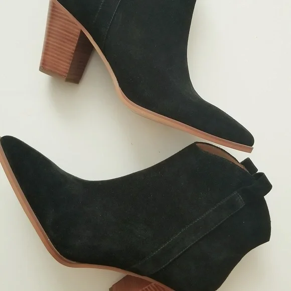 Franco Sarto Ella Suede Western Ankle Boots - Picture 4 of 11